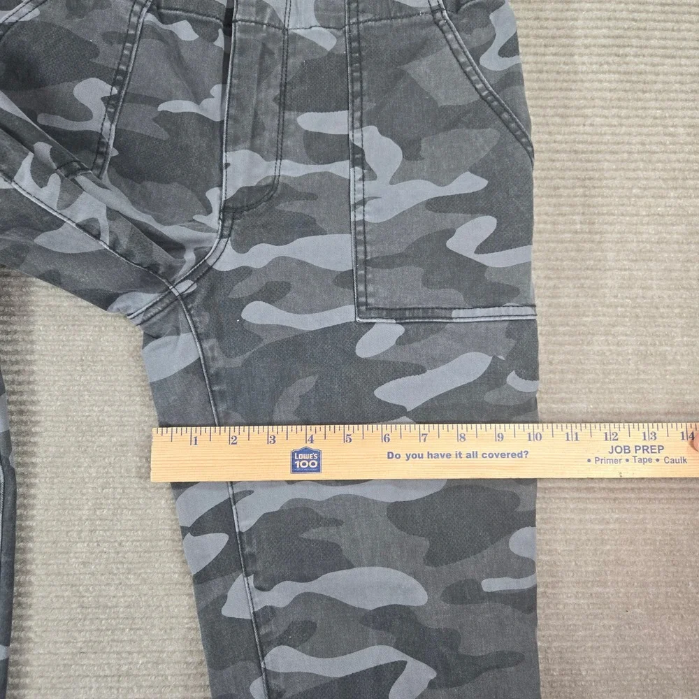 Kut from the Kloth Women‎ 10 Grey Camo Reese Ankle Straight Leg Utility Pants